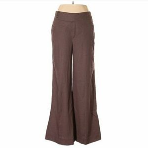 Anthropologie wide leg linen pants sz 8